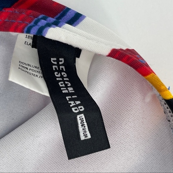 Design Lab Colorful Striped Two Piece Bikini Sz S - Picture 10 of 12